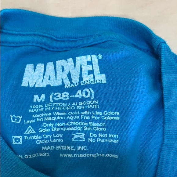 3/$10 Marvel Mad Engine Blue T-shirt. Size M - Picture 2 of 2